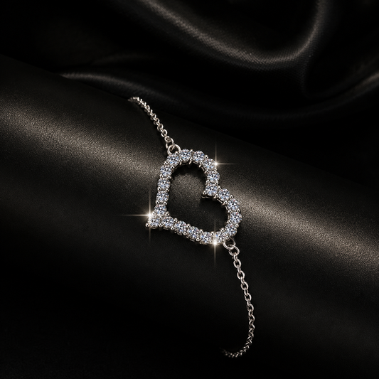 Aurélie Herz Armband– 925 Sterling Silber