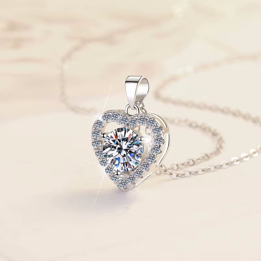 "Funkelnde Liebe" Herzkette – Echtheit garantiert mit GRA-Zertifikat