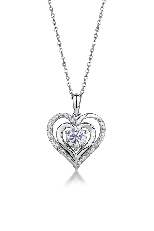 "Liebesglanz" Herzkette – Echtheit garantiert mit GRA-Zertifikat